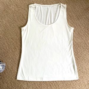 Dressy tank top size small ivory coloured